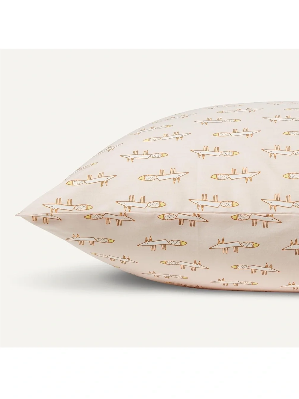NWT Amazon Basics 100% Organic Cotton Sheet Set with Pillowcase Pale Pink Fox!